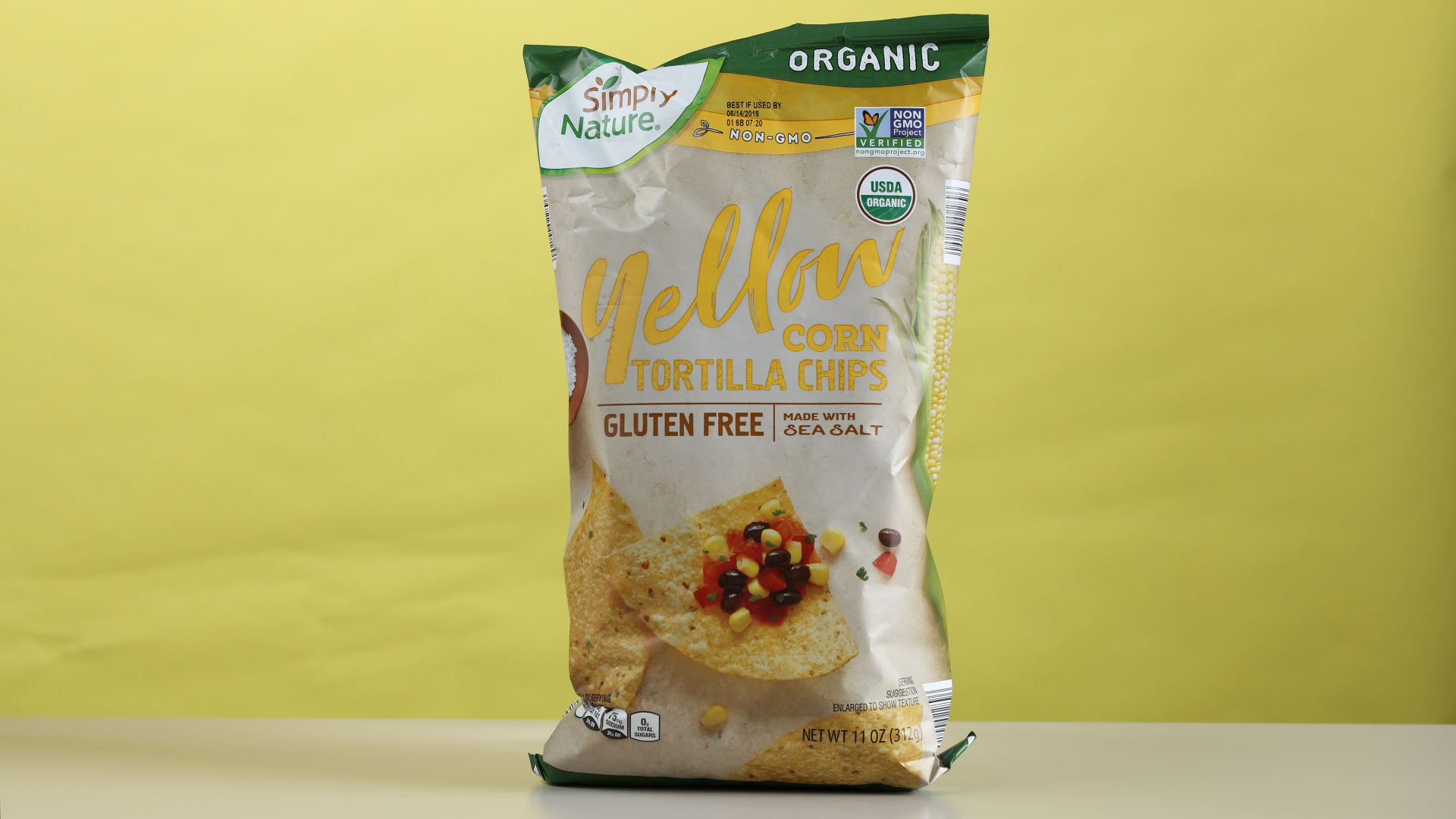 14: Simply Nature Yellow Corn Tortilla Chips with Sea Salt